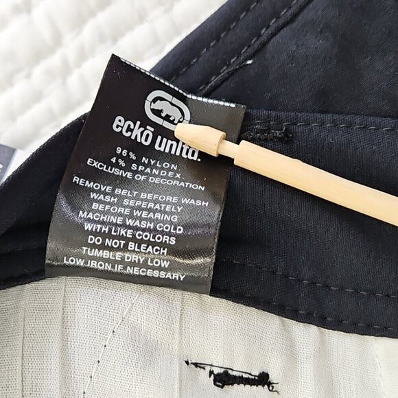 Ecko Unltd Utility Shorts Men's 32 Black Cargo 12" Inseam NEW 6 Pockets NWT - Picture 12 of 16